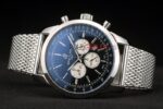 Breitling replica chrono acciaio blue dial orologio replica copia imitazione 4us181 - immagine 5