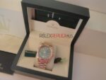 Rolex replica daydate rose gold green dial orologio replica copia imitazione 4us197 - immagine 5