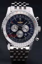 Breitling replica chrono acciaio navitimer black dial orologio replica copia imitazione 4us182