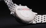 Breitling replica chrono acciaio navitimer black dial orologio replica copia imitazione 4us182 - immagine 5