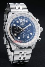 Breitling replica chrono acciaio blue dial orologio replica copia imitazione 4us183 - immagine 3