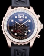 Breitling replica chrono blue black rose gold orologio replica copia imitazione 4us184