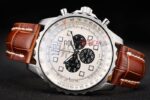 Breitling replica chrono white dial rose gold orologio replica copia imitazione 4us186 - immagine 6
