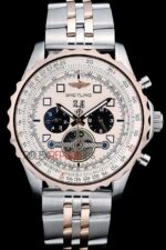 Breitling replica chrono acciaio rose gold argentèè orologio replica copia imitazione 4us188