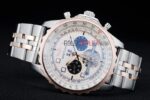 Breitling replica chrono acciaio rose gold argentèè orologio replica copia imitazione 4us188 - immagine 6