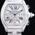Cartier replica chrono acciaio white dial imitazione replica orologio copia 4us056