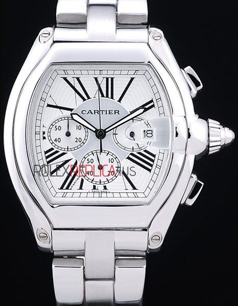 virtuemart_product_1593rolex-replica-orologi-copia-imitazione-rolex-omega Cartier replica chrono acciaio white dial imitazione replica orologio copia 4us056 - immagine 1