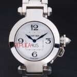 Cartier replica pasha acciaio white dial imitazione replica orologio copia 4us057