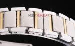 Cartier replica tank francaise acciaio oro white dial imitazione replica orologio copia 4us058 - immagine 6