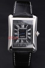 Cartier replica tank acciaio black dial imitazione replica orologio copia 4us060