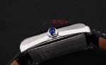 Cartier replica tank acciaio black dial imitazione replica orologio copia 4us060 - immagine 7