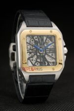 Cartier replica santos imitazione replica orologio copia 4us062 - immagine 3
