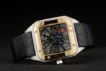 Cartier replica santos imitazione replica orologio copia 4us062 - immagine 5