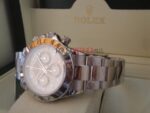 Rolex replica daytona 116520 classico acciaio white dial orologio replica copia imitazione 4us195 - immagine 6