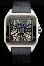 Cartier replica santos skeletron imitazione replica orologio copia 4us063 - immagine 4