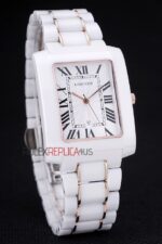 Cartier replica tank rose gold imitazione replica orologio copia 4us066 - immagine 3