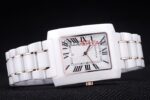 Cartier replica tank rose gold imitazione replica orologio copia 4us066 - immagine 5