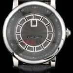 Cartier replica imitazione acciaio black replica orologio copia 4us068