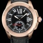 Cartier replica imitazione black rose gold replica orologio copia 4us069