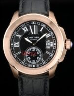 Cartier replica imitazione black rose gold replica orologio copia 4us069