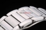 Cartier replica tank francaise acciaio white dial diamond imitazione replica orologio copia 4us070 - immagine 10