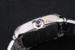 Cartier replica tank francaise acciaio white dial diamond imitazione replica orologio copia 4us070 - immagine 8