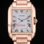 Cartier replica tank francaise full rose gold imitazione replica orologio copia 4us071