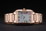 Cartier replica tank francaise full rose gold imitazione replica orologio copia 4us071 - immagine 5