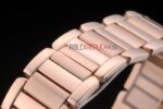 Cartier replica tank francaise full rose gold diamond imitazione replica orologio copia 4us072 - immagine 10