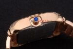 Cartier replica tank francaise full rose gold diamond imitazione replica orologio copia 4us072 - immagine 8