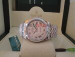 Rolex replica datejust acciaio white roman con righe jubilèè orologio replica copia imitazione 4us196 - immagine 3
