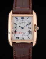 Cartier replica tank rose gold imitazione replica orologio copia 4us073