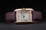 Cartier replica tank rose gold imitazione replica orologio copia 4us074 - immagine 5