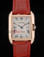Cartier replica tank rose gold imitazione replica orologio copia 4us075