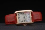 Cartier replica tank rose gold imitazione replica orologio copia 4us075 - immagine 5