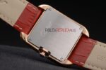 Cartier replica tank rose gold imitazione replica orologio copia 4us075 - immagine 7