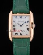 Cartier replica tank rose gold imitazione replica orologio copia 4us076