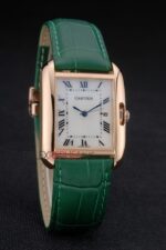 Cartier replica tank rose gold imitazione replica orologio copia 4us076 - immagine 4