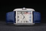 Cartier replica tank francaise acciaio diamond blue dial imitazione replica orologio copia 4us077 - immagine 6