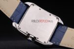 Cartier replica tank francaise acciaio diamond blue dial imitazione replica orologio copia 4us077 - immagine 7