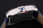 Cartier replica tank francaise acciaio diamond blue dial imitazione replica orologio copia 4us077 - immagine 8