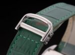 Cartier replica tank francaise acciaio diamond green dial imitazione replica orologio copia 4us078 - immagine 9