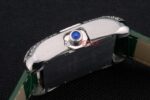Cartier replica tank francaise acciaio diamond green dial imitazione replica orologio copia 4us078 - immagine 8
