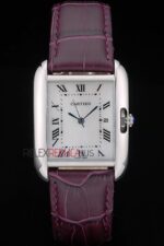 Cartier replica tank francaise acciaio imitazione replica orologio copia 4us080 - immagine 3