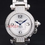 Cartier replica pasha acciaio diamond imitazione replica orologio copia 4us081