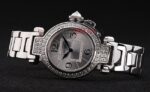 Cartier replica pasha acciaio diamond imitazione replica orologio copia 4us081 - immagine 4