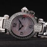 Cartier replica pasha acciaio argentèè diamond imitazione replica orologio copia 4us082