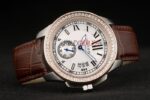 Cartier replica rose gold imitazione replica orologio copia 4us083 - immagine 5