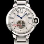 Cartier replica balon bleu acciaio white dial imitazione replica orologio copia 4us084