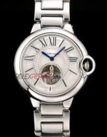 Cartier replica balon bleu acciaio white dial imitazione replica orologio copia 4us084